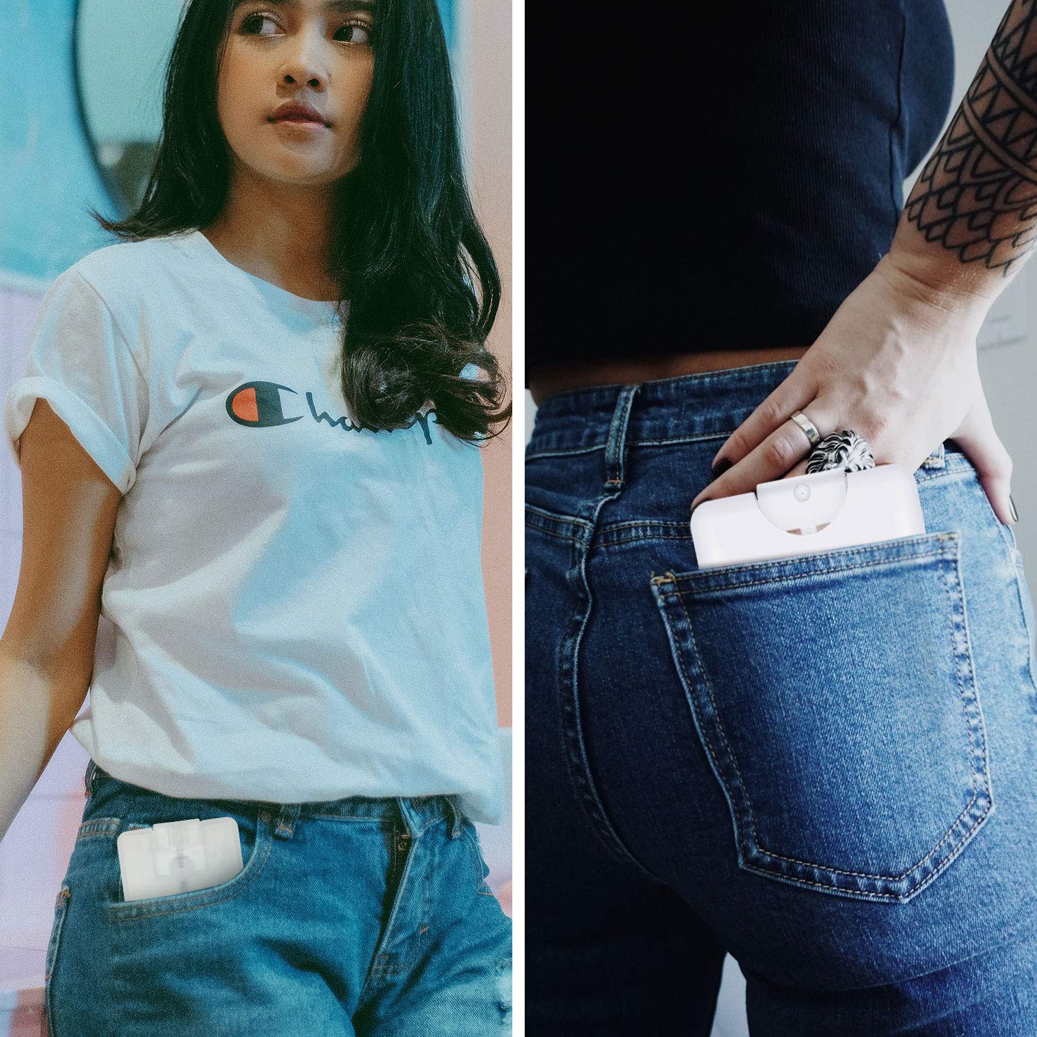 20 Ml Cardcase-Like Plastic Perfume Spray Bottles Refillable Fine Mist Spray Bottle Portable Moisturizing Sprayer Box Empty Trav